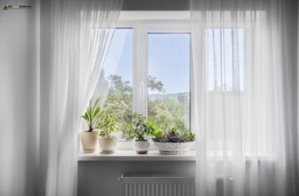 how to dress a window without curtains