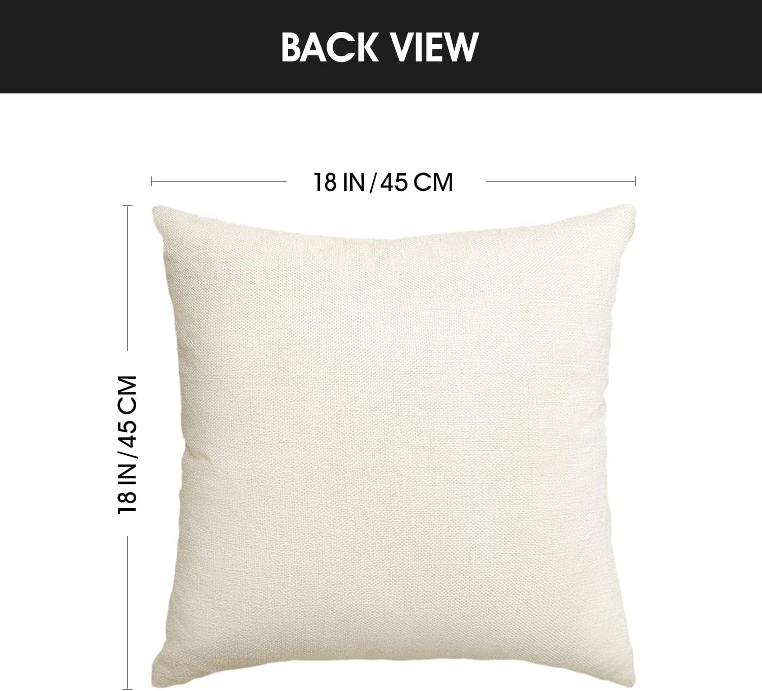 AVOIN colorlife Bless Our Home Farmhouse Eucalyptus Leaves Throw Pillow Covers, 18 x 18 Inch Truck Home Sweet Home Cushion Case Decorations Set of 4 - Image 6