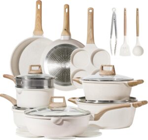 CAROTE 21Pcs Pots and Pans Set, Non...