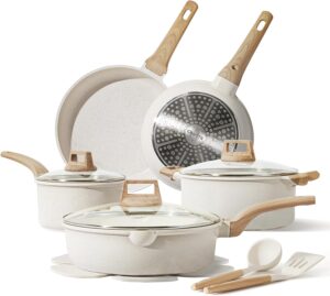 CAROTE 14 Pcs Pots and Pans Set Non...