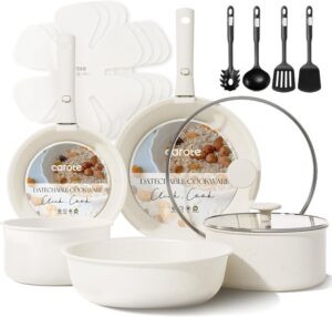 CAROTE 17pcs Pots and Pans Set, Non...