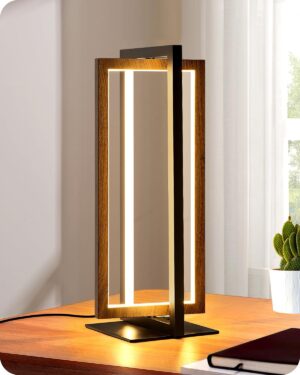 EDISHINE Modern LED Table Lamp, Ste...