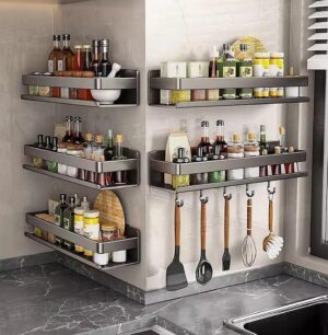 Carbon Steel Wall Mounted Spice Rac...