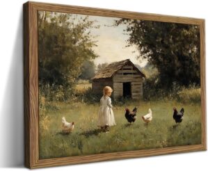 Vintage Country Framed Wall Art, Li...