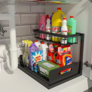 REALINN Under Sink Organizer, Pull ...