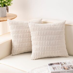 Pack of 2 Corduroy Decorative Throw...