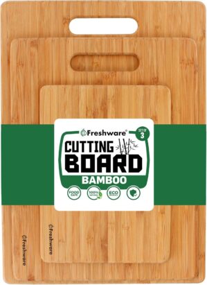Freshware Bamboo Cutting Board Set ...