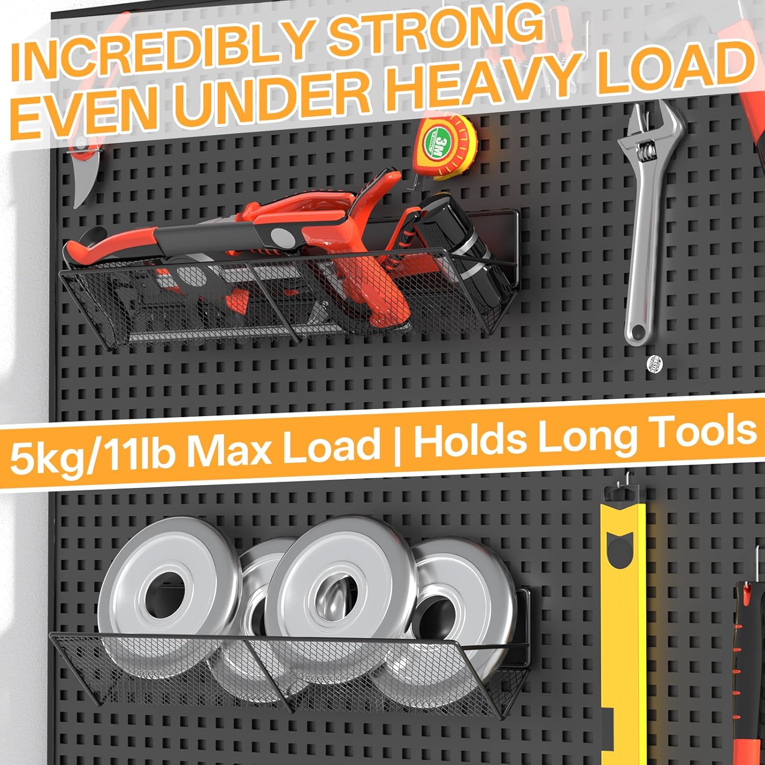 Magnetic Spice Rack for Refrigerator, 4 Pack 100% Metal Strong Magnet Fridge Shelves, 14-16.5 inch, Space Saving Spice Organizer Tilt, No Drilling Moveable Home Kitchen Laundry Storage Organization - Image 5