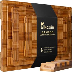 Kikcoin Extra Large Bamboo Cutting ...