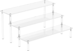Acrylic Display Risers, 3 Tier Perf...