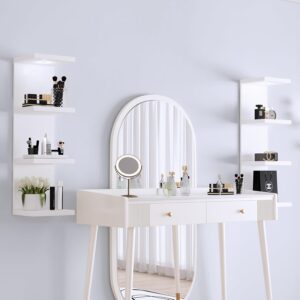 Versatile 4 Tier Wall Shelf Unit,Wh...