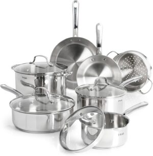 T-fal Stainless Steel Pots and Pans...