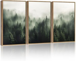 SHENIFY Green Fog Pine Tree Forest ...