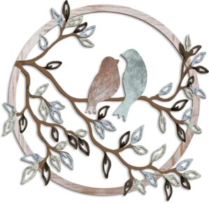 Ferraycle Metal Wall Art Bird on Tr...