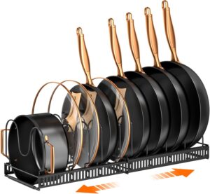 MUDEELA Pots and Pans Organizer Rac...