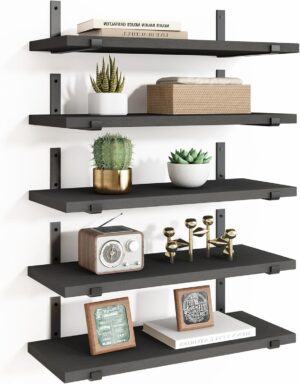 Fixwal Floating Shelves Set of 5, W...
