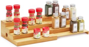 SpaceAid 4 Tier Bamboo Spice Rack O...