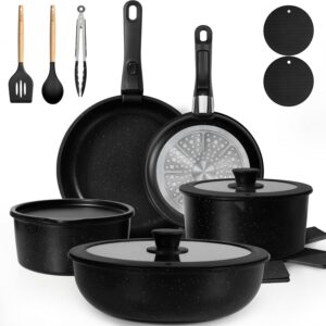 KIKCOIN 20 Pcs Pots and Pans Set No...