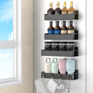 4 Pack Magnetic Spice Rack Organize...