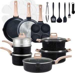 Sweetcrispy Pots and Pans Set, 25 P...