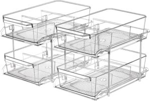 2 Set, 2 Tier Clear Organizer with ...
