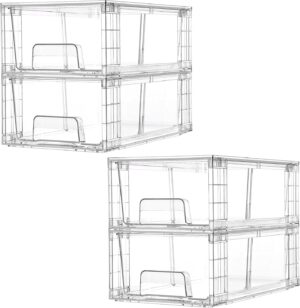 Vtopmart 4 Pack Stackable Storage D...