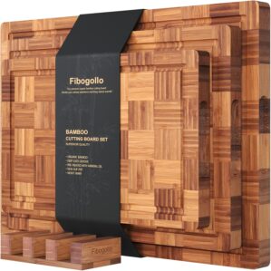 Bamboo Cutting Boards for Kitchen(S...