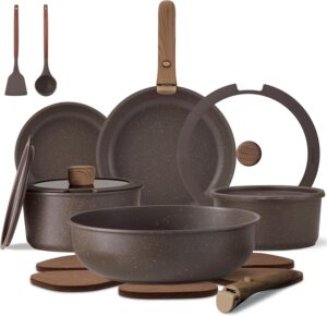 CAROTE 17PCS Pots and Pans Set Non ...