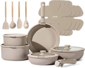 CAROTE 19pcs Pots and Pans Set Non ...