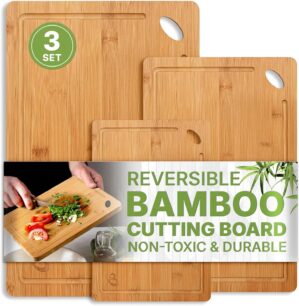 Wood Cutting Boards Set of 3 – No...