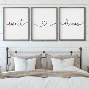 Set of 3 Framed Farmhouse Sweet Dre...