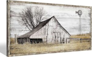 Farmhouse Framed Wall Art Picture: ...
