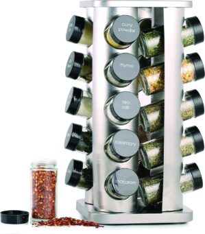 Orii 20 Jar Rotating Spice Rack wit...