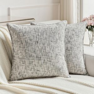 FUTEI Black Decorative Throw Pillow...