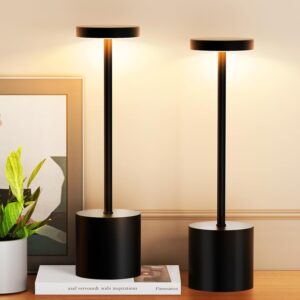 Cordless Table Lamp Set of 2, 5000m...