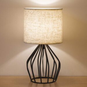 HAITRAL Black Modern Table Lamp ...