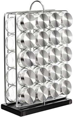 Amazon Basics 20 Jars Spice Rack Or...