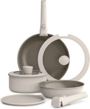 bella 8 Piece Cookware Set, Fits-an...
