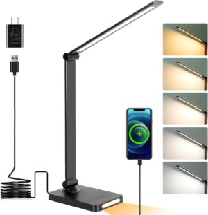 LED Desk Lamp with USB Ports,Touch ...