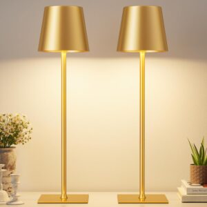 Gold Cordless Rechargeable Table La...