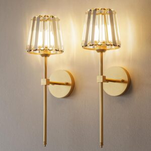 Crystal Battery Operated Wall Sconc...