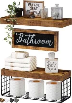 QEEIG ‎Bathroom Shelves Over Toil...