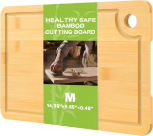 Bamboo Cutting Boards for Kitchen 1...