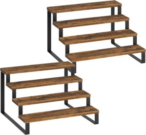 YATINEY Spice Rack, 4 Tier Wooden D...