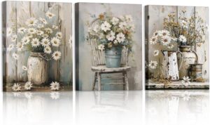 MotiMind 3 Pcs Daisy Bathroom Wall ...