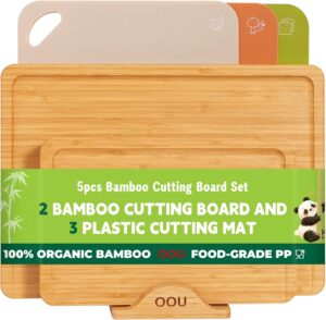 OOU Bamboo Cutting Board for Kitche...