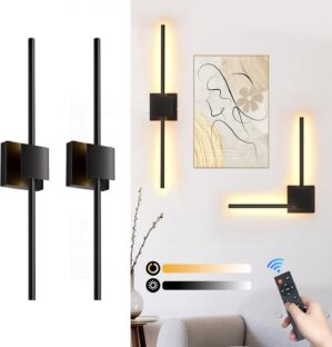 Battery Operated Wall Sconces Set o...