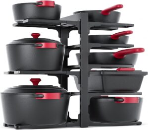 MUDEELA 8-Tier Pots and Pans Organi...