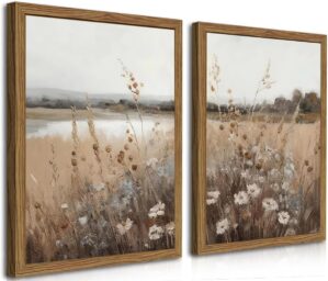 Wood Frame Vintage Wall Art Set of ...