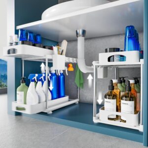 VERIFOST 2 Pack Under Sink Organize...